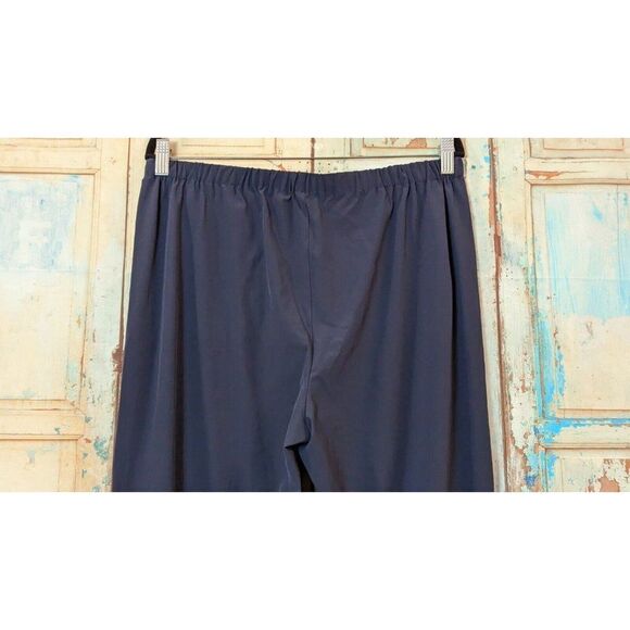 Tech Stretch By Nic + Zoe Womens Size L Dark Indigo 4-Way Stretch Ankle Pants - Picture 5 of 10